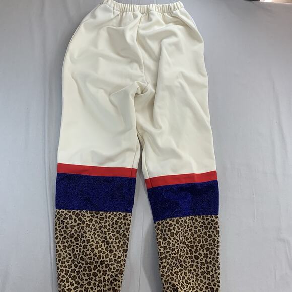 PALM ANGELS White Leopard V Colorblock Jogger Track Pants Adult Size XS - Picture 10 of 12